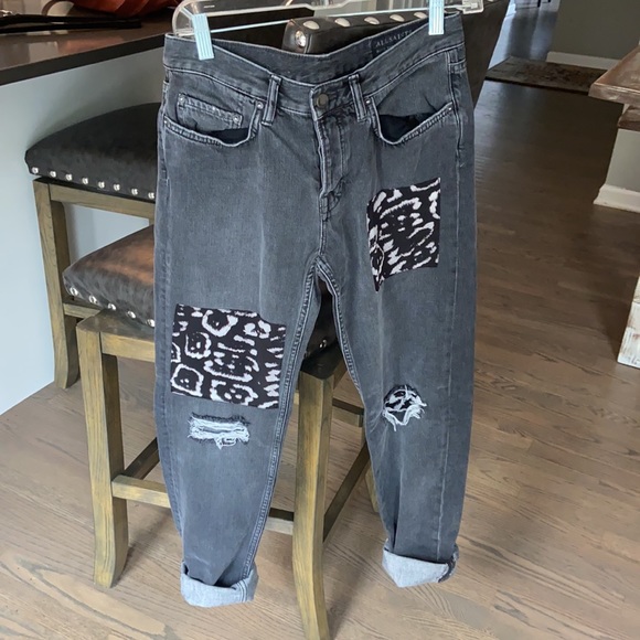 All Saints Boy Fit Patch Jeans - Picture 2 of 7